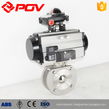 Pneuamtic actuator ball valve wafer type ball valve